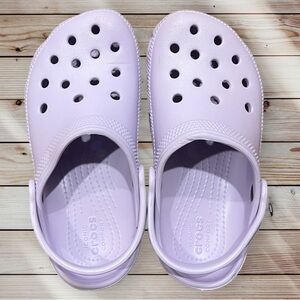 Crocs- Lavender, Classic Clogs. Size C13. Excellent pre-owned condition.